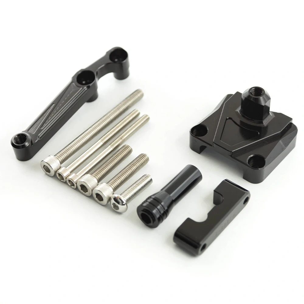 For Kawasaki NINJA 250R Ninja250R EX250 2008 2009 2010 2011 2012 Fiber Carbon Steering Damper Stabilizer Mounting Bracket Kit