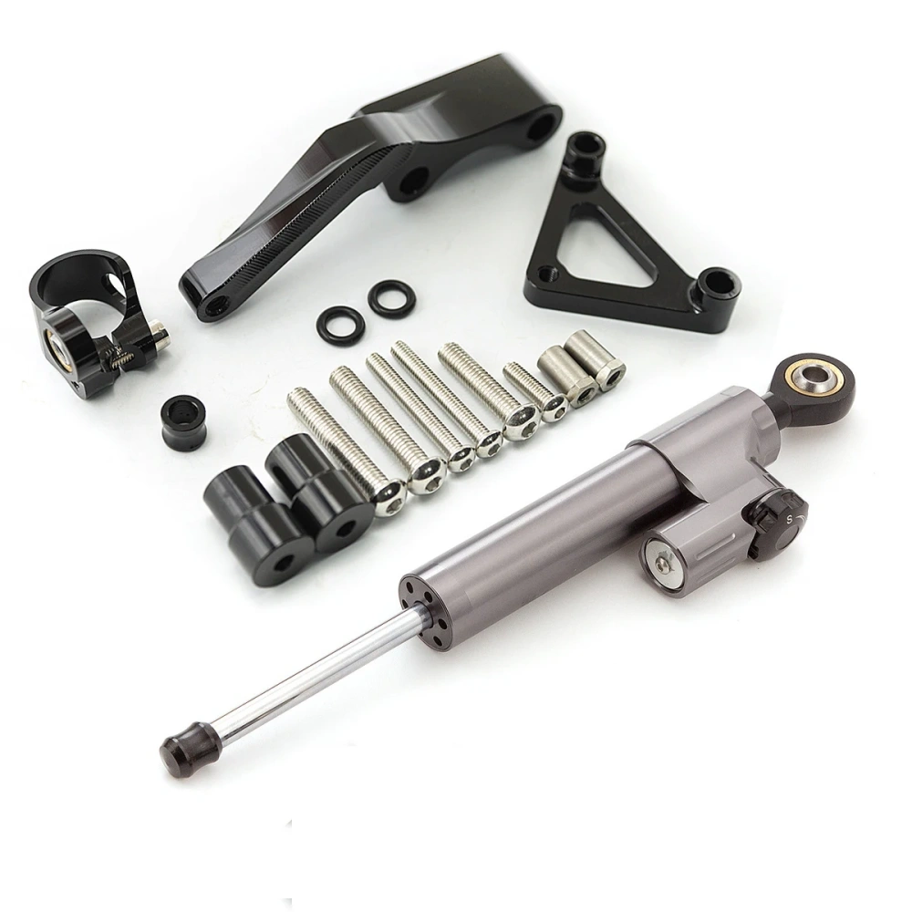 For DUCATI Monster 696 Fiber Carbon Steering Damper Stabilizer Motorcycle Dampers Mounting Bracket Support Kit Accessories