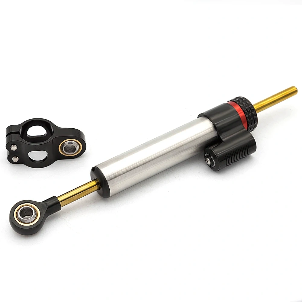 For Suzuki GSXS GSX-S 1000 GSXS1000 GSX-S1000F 2016-2023 Fiber Carbon Steering Damper Stabilizer Bracket Support Mounting Kit