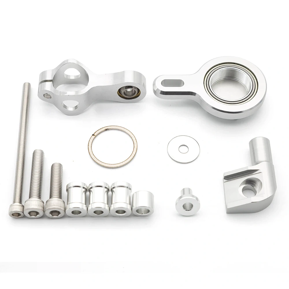 Fiber Carbon Steering Damper Stabilizer Motorcycle For Yamaha YZF R1 YZF-R1 98-2001Dampers Mount Bracket Support Kit Accessories