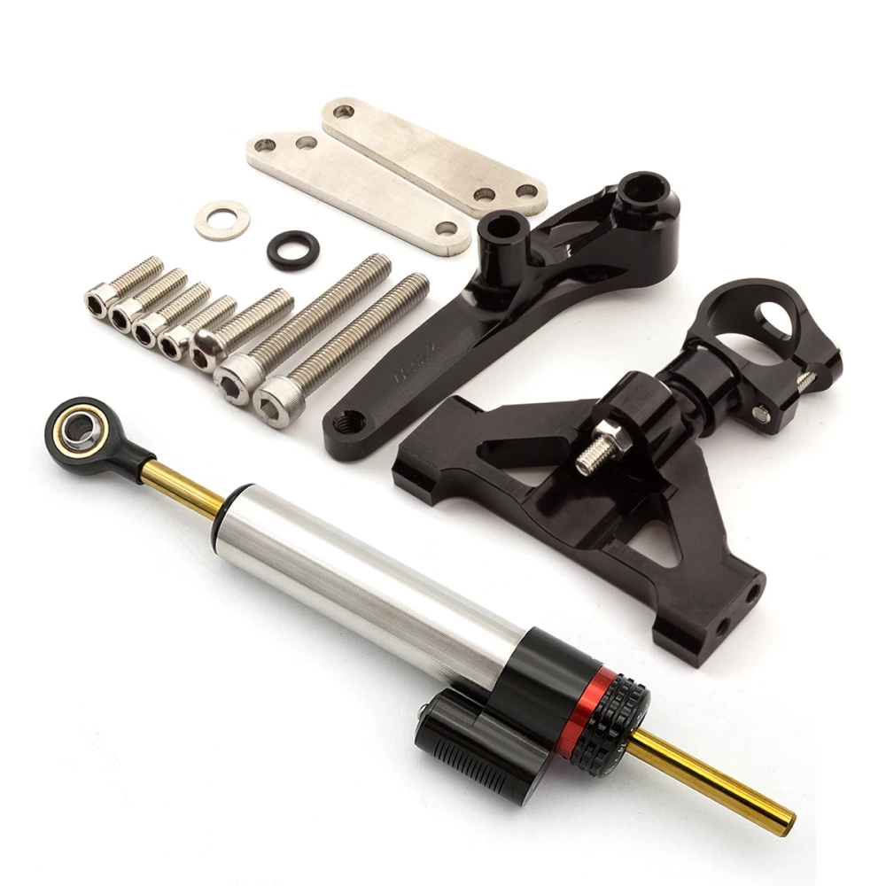 Fiber Carbon Steering Damper Stabilizer Motorcycle For Kawasaki ZX14R ZZR1400 ZX-14R 2006-2020 Dampers Mount Bracket Support Kit