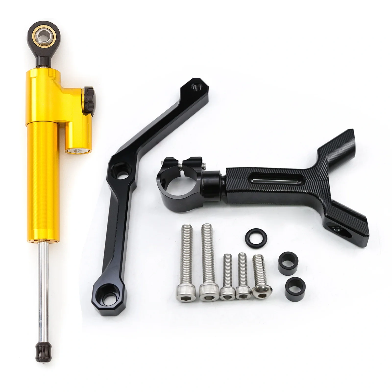 Motorcycle Steering Damper Stabilizer Bracket Mounting Kit For Triumph STREET TRIPLE 765 S/R RS 2017 2018 2019 2020 2021 2022