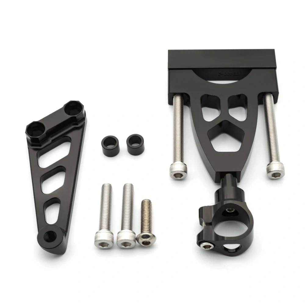 Fiber Carbon Steering Damper Stabilizer Motorcycle For CB400 VTEC CB400SF CB 400 1999-2015 Dampers Mount Bracket Support Kit