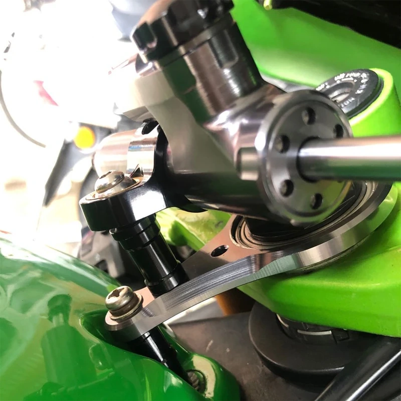 For Kawasaki Ninja ZX636 ZX6R ZX-6R ZX 6R 2005 2006 CNC Steering Damper Stabilizer Motorcycle Dampers Mount Bracket Support