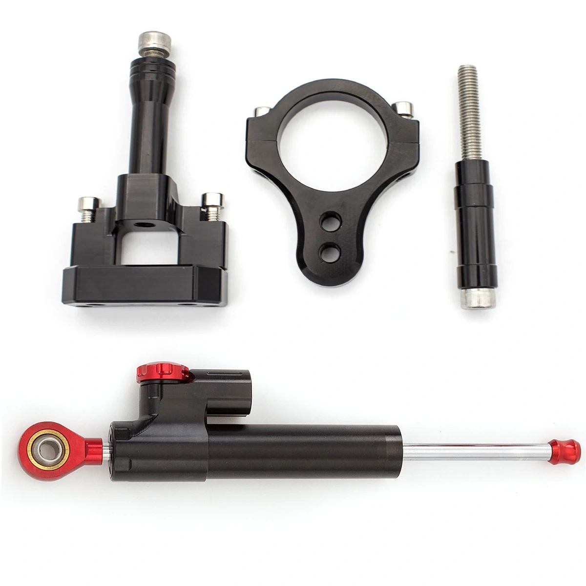 One Set CNC Aluminum Stabilizer Shock Absorber Steering Damper Bracket For Kugoo G-Booster G Booster Off-Road Electric Scooter