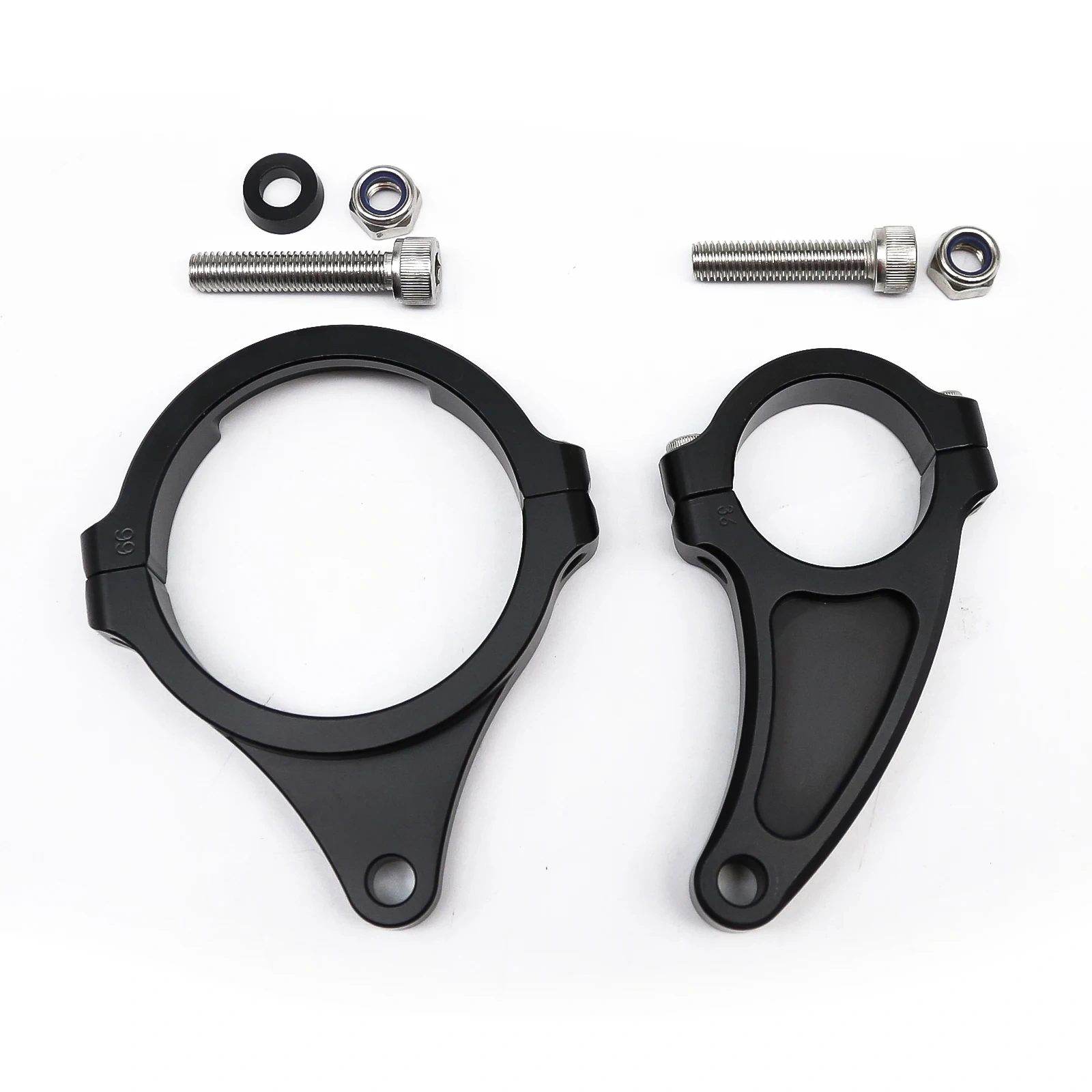 Fiber Carbon Stabilizer Steering Damper Mounting Kit For Kaabo Wolf Warrior 11 / King / GT E-scooter Electric Skateboard Part