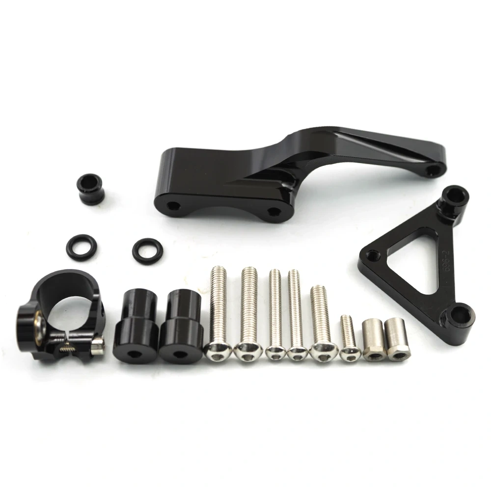 For DUCATI Monster 696 Fiber Carbon Steering Damper Stabilizer Motorcycle Dampers Mounting Bracket Support Kit Accessories