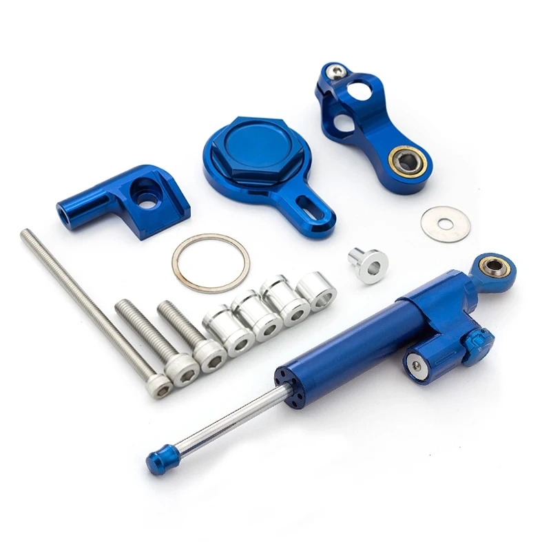 For YAMAHA YZF R1 YZF-R1 YZFR1 1998 1999 2000 2001 Carbon Fiber Stabilizer Steering Damper Bracket Support Mounting Kit