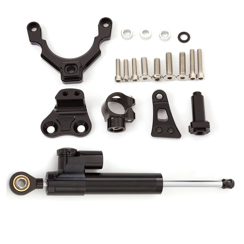 2023 Fiber Carbon Steering Damper Stabilizer Motorcycle For Kawasaki Z900 Z 900 2017-2022 2021 Dampers Mount Bracket Support Kit