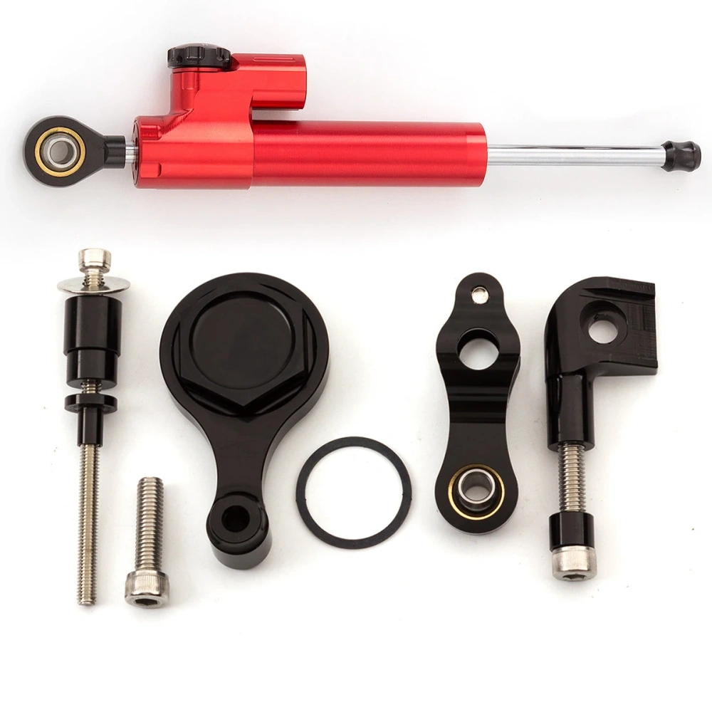 Carbon Steering Damper Stabilizer Motorcycle For YAMAHA YZF R1 02-16 YZF R6 06-20 Directional Dampers Mount Bracket Support Kit