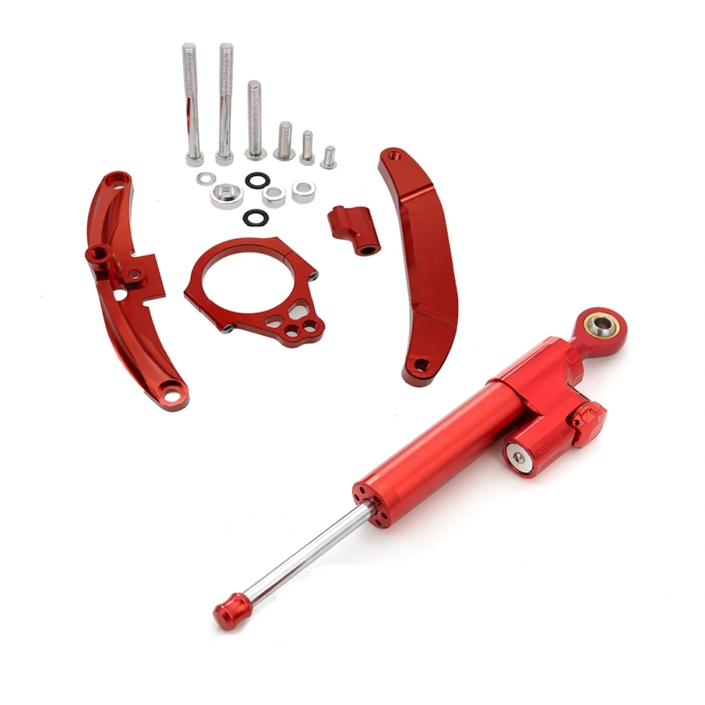For Yamaha FZ1 FZ1N FAZER 2006-2015 2007 2008 Fiber Carbon Steering Damper Stabilizer Linear Mounting Support Bracket Kit