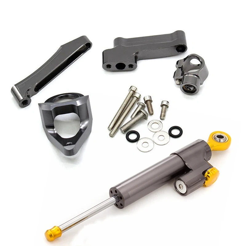 Fiber Carbon Steering Damper Stabilizer Motorcycle For Suzuki GSX1300R HAYABUSA 1300 1998-2019 Dampers Mount Bracket Support Kit