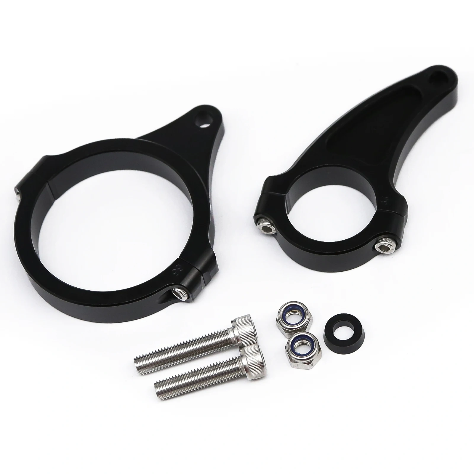 Fiber Carbon Stabilizer Steering Damper Mounting Kit For Kaabo Wolf Warrior 11 / King / GT E-scooter Electric Skateboard Part
