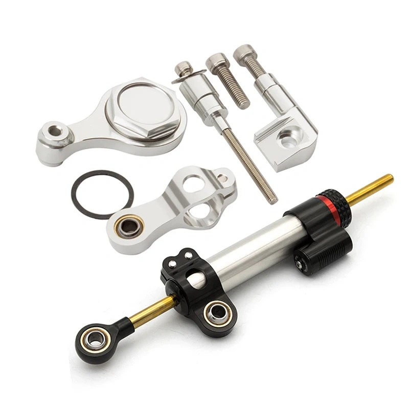 Carbon Steering Damper Stabilizer Motorcycle For YAMAHA YZF R1 02-16 YZF R6 06-20 Directional Dampers Mount Bracket Support Kit