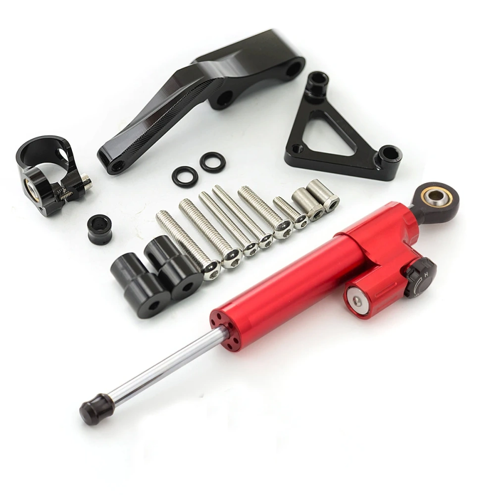 For DUCATI Monster 696 Fiber Carbon Steering Damper Stabilizer Motorcycle Dampers Mounting Bracket Support Kit Accessories
