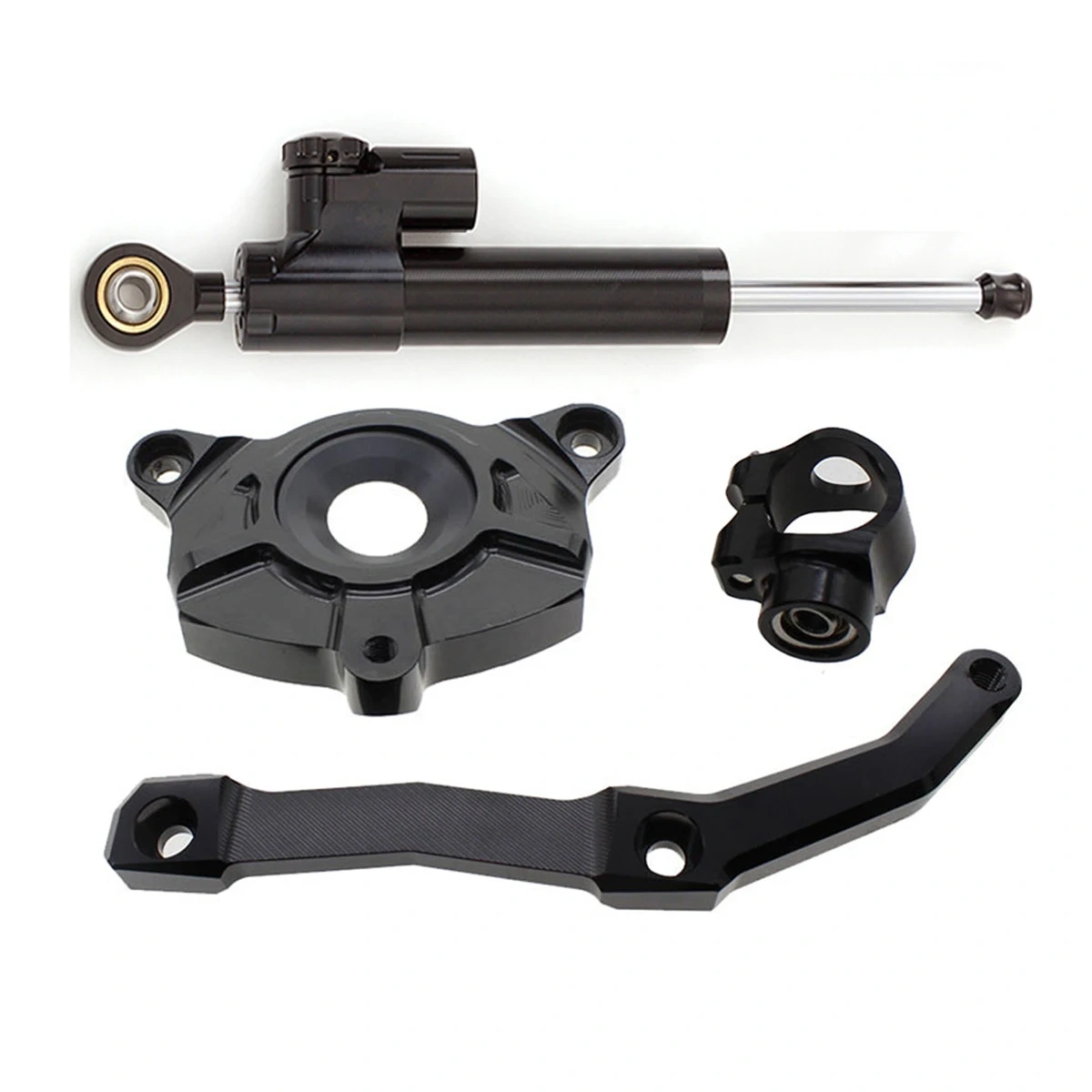 For Kawasaki Z1000 Z 1000 2010 2011 2012 2013 Motorcycle Fiber Carbon Steering Damper Stabilizer Mounting Bracket Support Kit