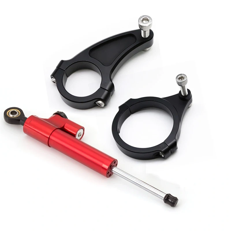For Kaabo Wolf Warrior 11 / King / Warrrior GT Electric Scooter Aluminum Steering Damper Bracket Mounting Kit Skateboard Parts