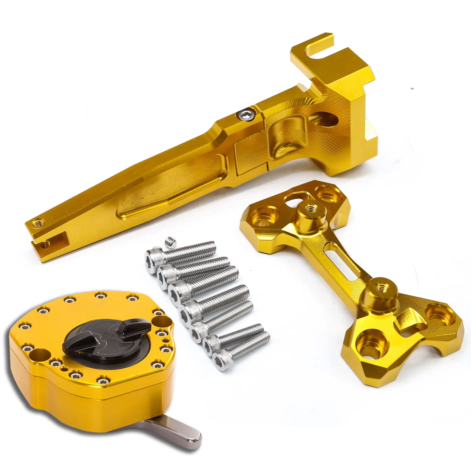 CNC Aluminum Steering Damper & Bracket Mouting Kit For Yamaha Tracer MT-09 900 9 GT 9GT MT09 2015 2016 2017 2018 2019 2020-2022