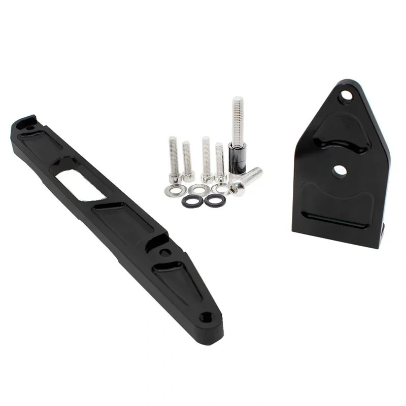 For Yamaha XJR1300 XJR 1300 1998-2015 2003 2004 2005 2006 Fiber Carbon Steering Damper Stabilizer Bracket Support Mounting Kit