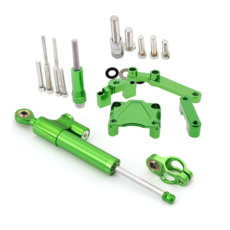 Ninja 300 EX 300 Fiber Carbon Steering Damper Stabilizer Mounting Bracket Kit For Kawasaki EX300 Ninja300 2013-2017 2016 2015
