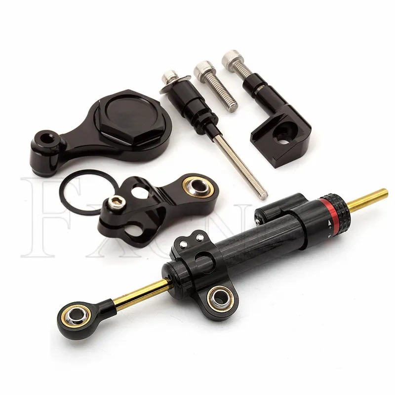 Steering Damper Stabilizer Mounting Bracket Support Kit For Yamaha YZF R6 YZFR6 YZF-R6 2006-2020 2019 2018 2017 2016 2015 2014