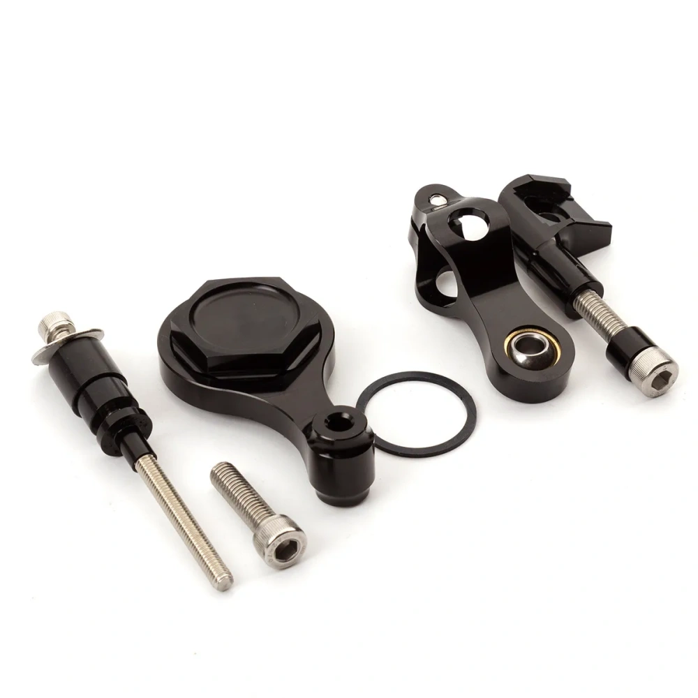 Fiber Carbon Steering Damper Stabilizer For Yamaha YZF R1 YZF-R1 2002 Motorcycle Dampers Mount Bracket Support Kit Accessories