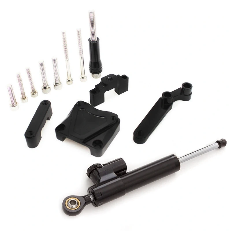Ninja 300 EX 300 Fiber Carbon Steering Damper Stabilizer Mounting Bracket Kit For Kawasaki EX300 Ninja300 2013-2017 2016 2015