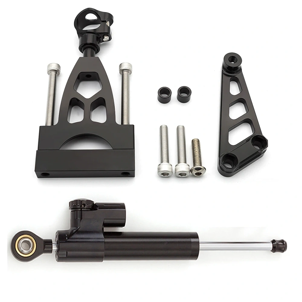 Fiber Carbon Steering Damper Stabilizer Motorcycle For CB400 VTEC CB400SF CB 400 1999-2015 Dampers Mount Bracket Support Kit
