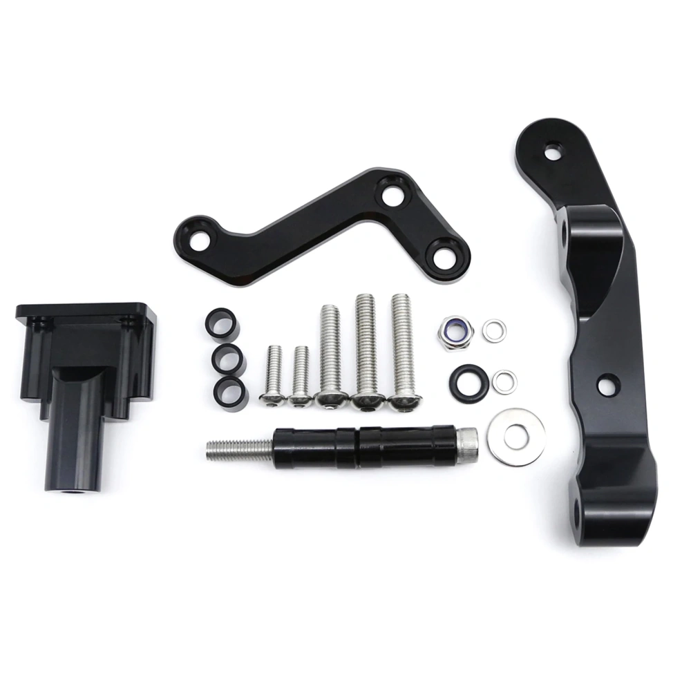 FOR Yamaha MT-03 MT03 2020 2021 2022 2023 CNC Fiber Carbon Steering Damper Stabilizer Bracket Mounting Kit