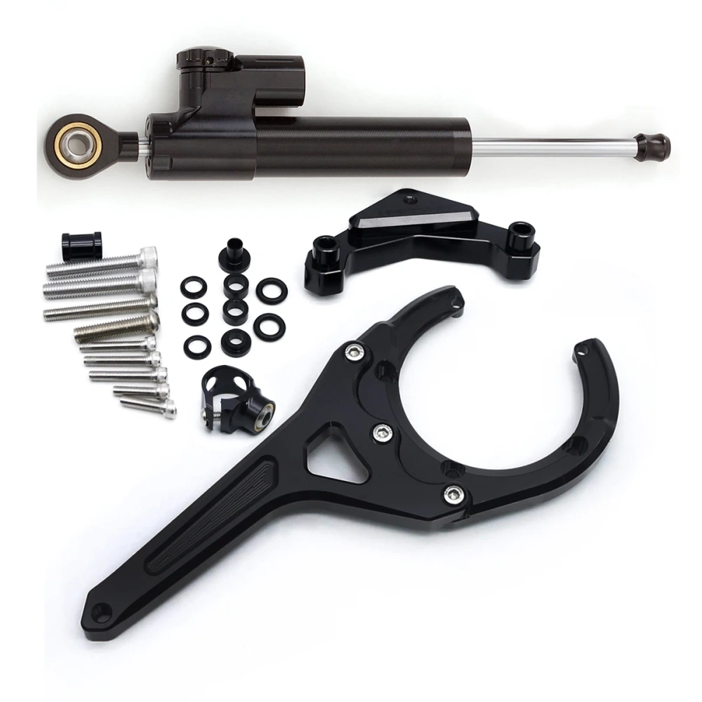 Steering Damper Stabilizer Bracket Support Kit For Suzuki GSXS GSX-S 1000/F GSXS1000 GSX-S1000 F 2016 2017 2018 2019 2020-2023
