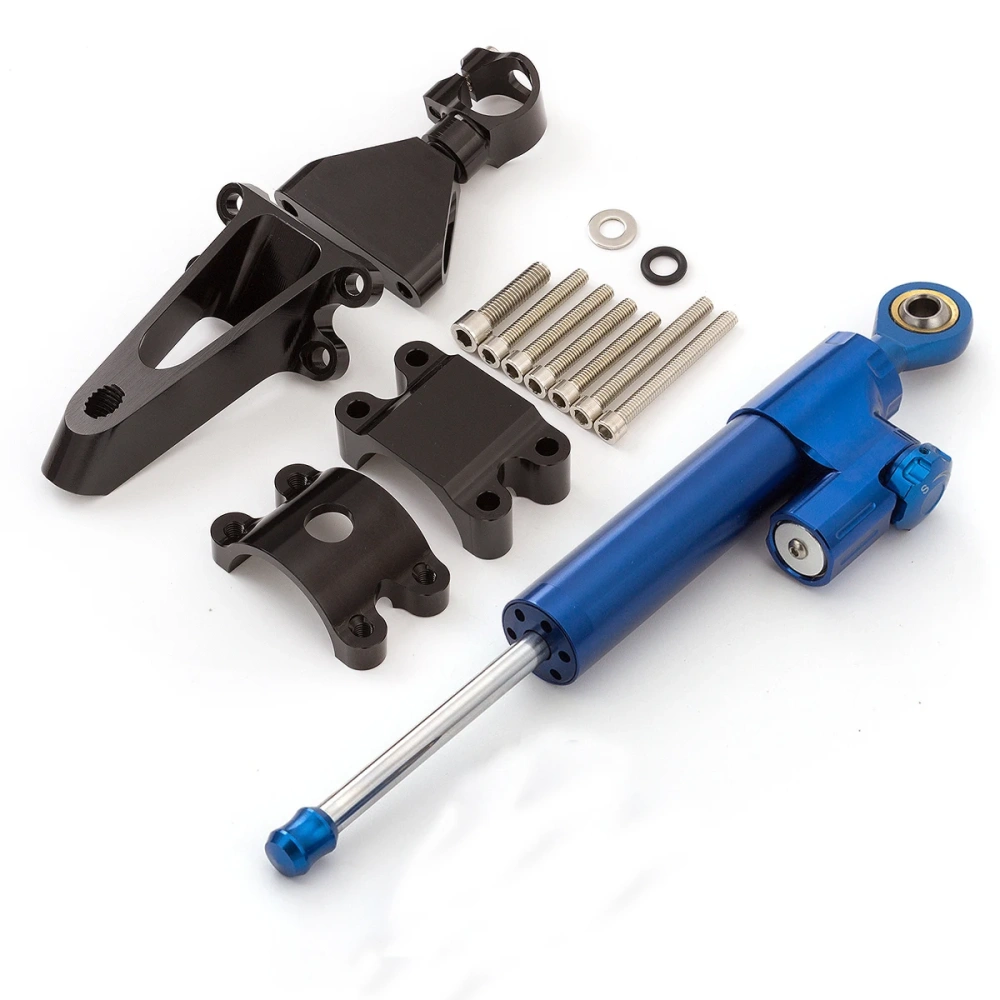 Fiber Carbon Steering Damper Stabilizer Motorcycle For HONDA CBR600 F4i CBR 600 1999-2003 Dampers Mount Bracket Support Kit