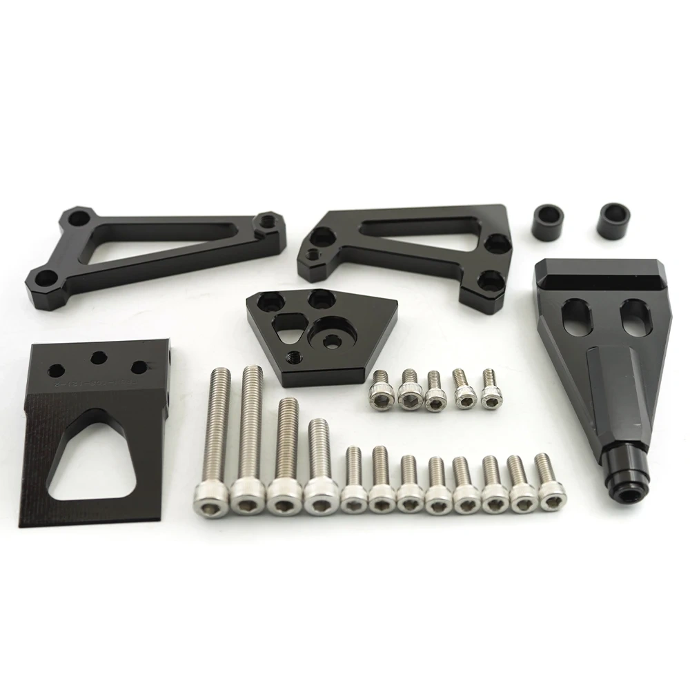 For Kawasaki ER6N ER6F ER-6N ER-6F NINJA 400 650R 2009 2010 2011 2012 Carbon Steering Damper Stabilizer Mounting Bracket Kit
