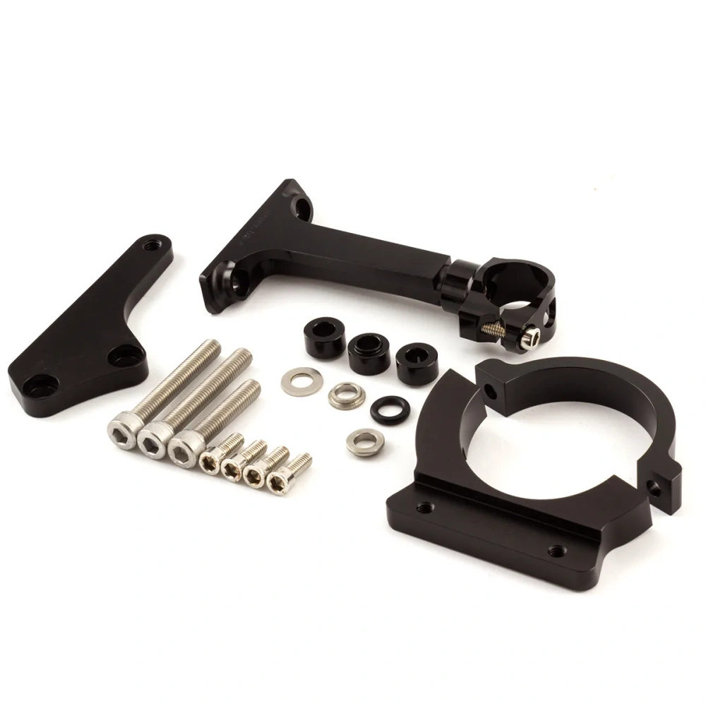 Fiber Carbon Steering Damper Stabilizer Motorcycle For Kawasaki ER6N ER6F ER-6N ER-6 2006-2008 Dampers Mount Bracket Support Kit