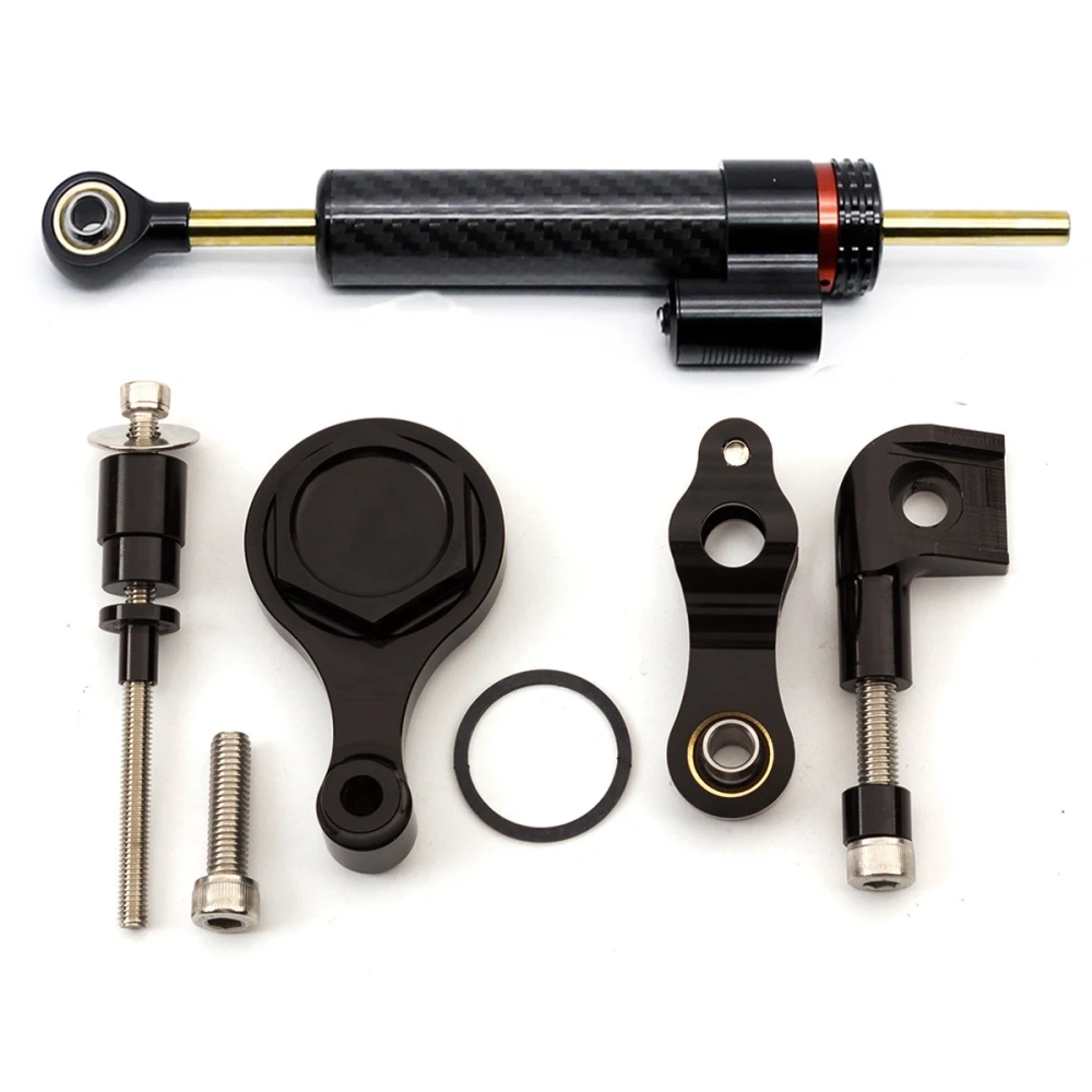 Fiber Carbon Steering Damper Stabilizer For Yamaha YZF R1 YZF-R1 2002 Motorcycle Dampers Mount Bracket Support Kit Accessories