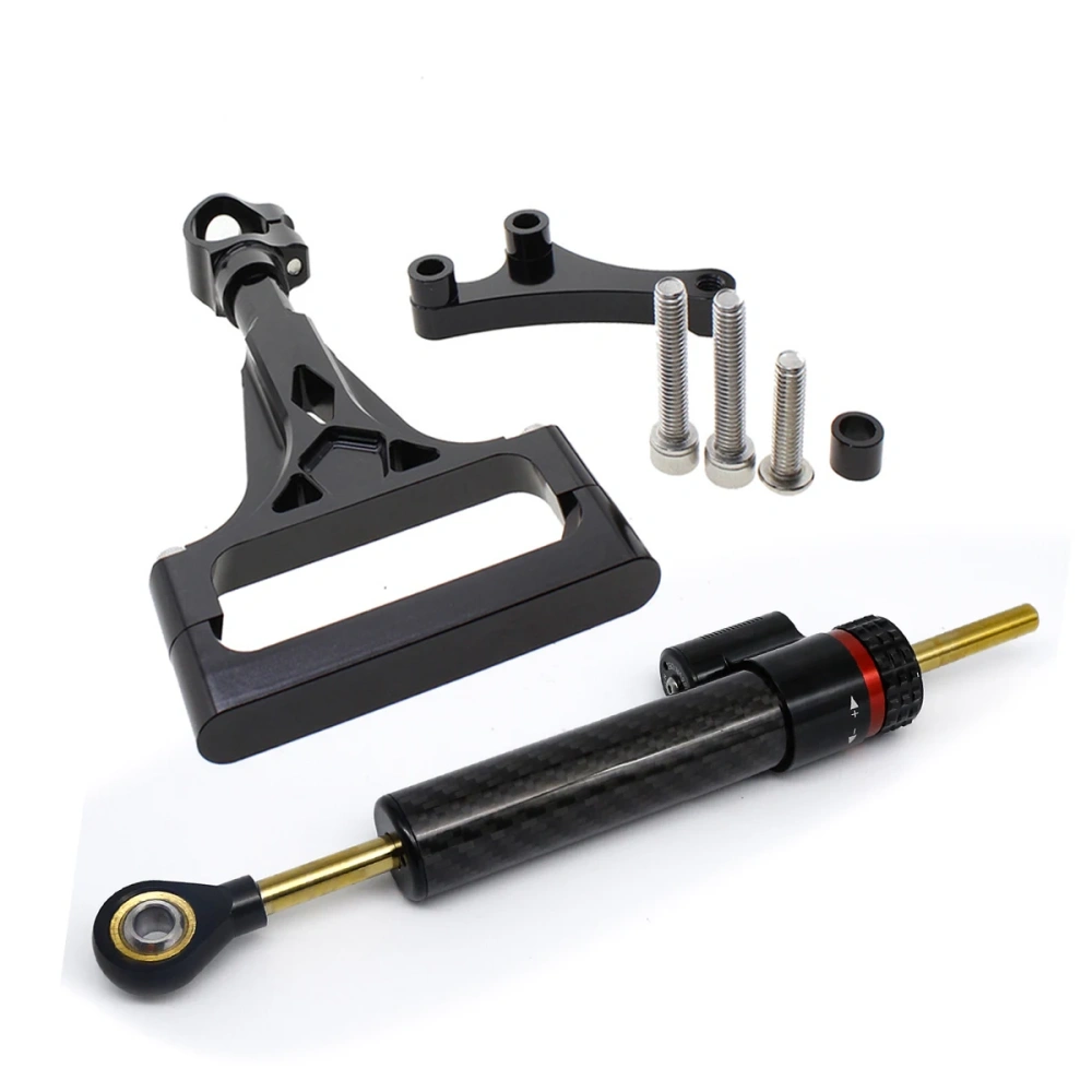 Fiber Carbon Steering Damper Stabilizer Motorcycle Dampers Mount Bracket Support Kit For Kawasaki Z750 Z750R Z 750 2003-2013