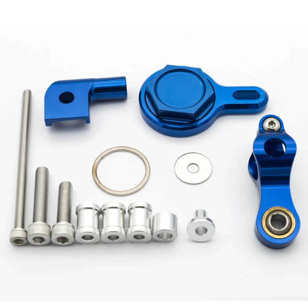 Fiber Carbon Steering Damper Stabilizer Motorcycle For Yamaha YZF R1 YZF-R1 98-2001Dampers Mount Bracket Support Kit Accessories