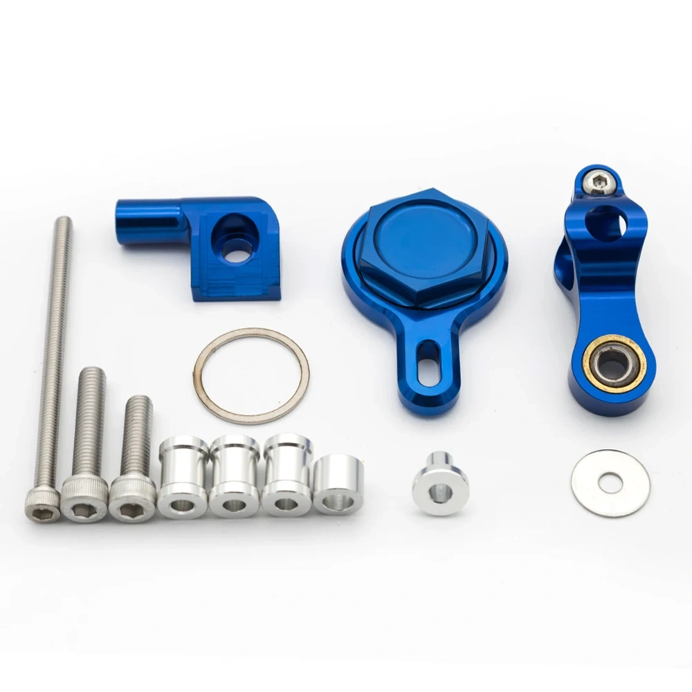 Fiber Carbon Steering Damper Stabilizer Motorcycle For Yamaha YZF R1 YZF-R1 98-2001Dampers Mount Bracket Support Kit Accessories