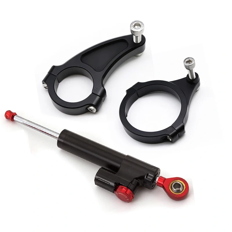 For Kaabo Wolf Warrior 11 / King / Warrrior GT Electric Scooter Aluminum Steering Damper Bracket Mounting Kit Skateboard Parts