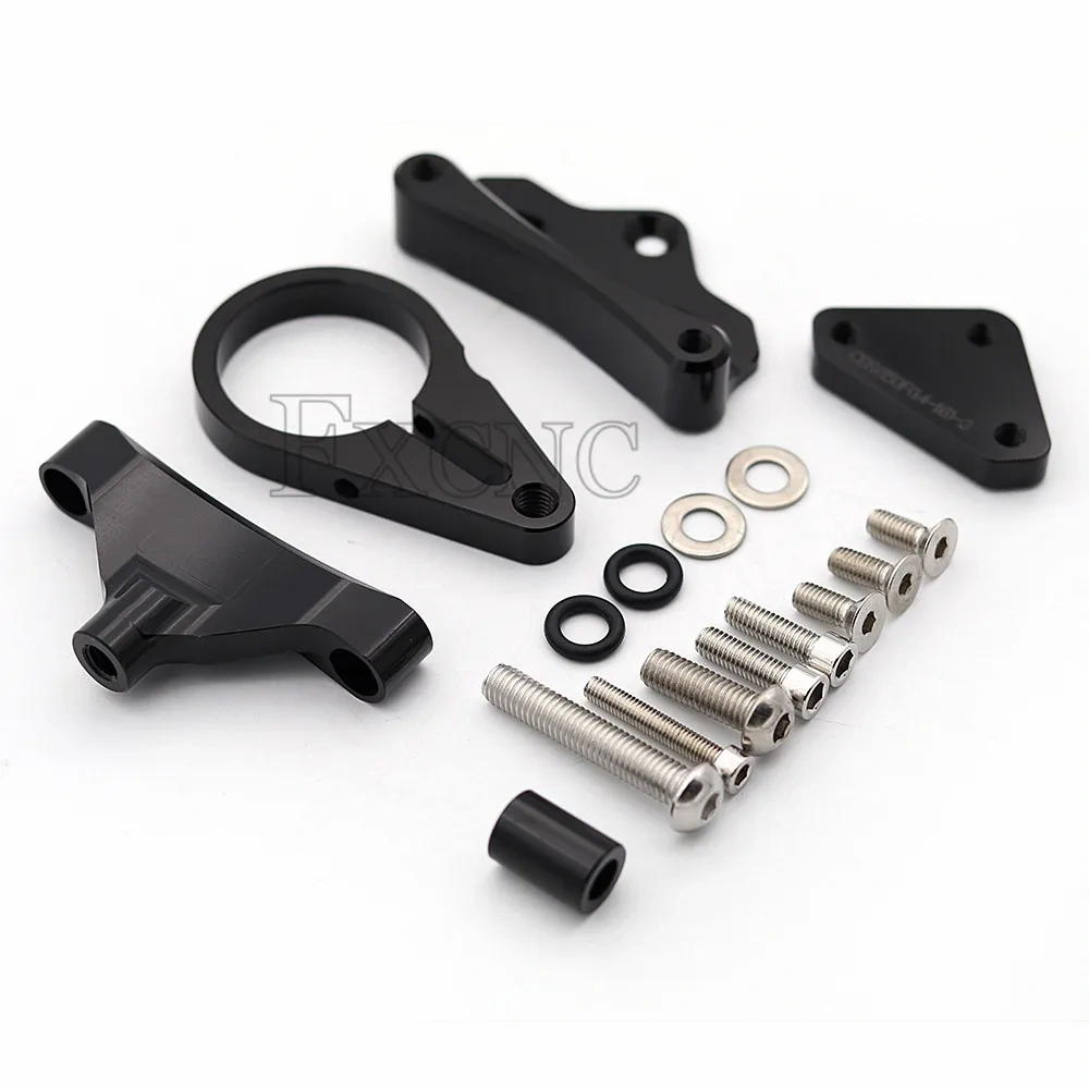 For Honda CBR 650F CBR650F 2014 2015 2016-2021 CNC Motorcycle Stabilizer Fiber Carbon Steering Damper Bracket Mount Support Kit