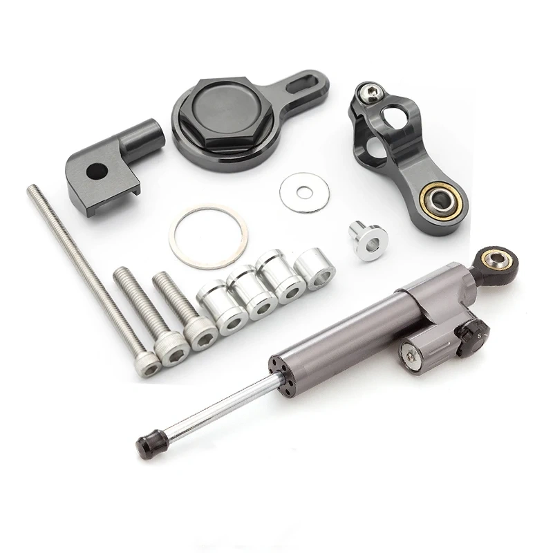 For YAMAHA YZF R1 YZF-R1 YZFR1 1998 1999 2000 2001 Carbon Fiber Stabilizer Steering Damper Bracket Support Mounting Kit