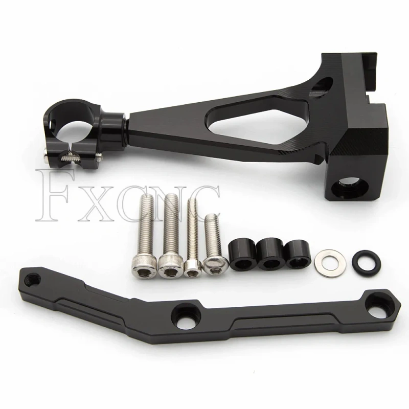 CNC Steering Damper Stabilizer Mounting Bracket Support Kit For Yamaha