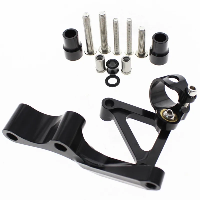 For DUCATI Monster 696 Fiber Carbon Steering Damper Stabilizer Motorcycle Dampers Mounting Bracket Support Kit Accessories