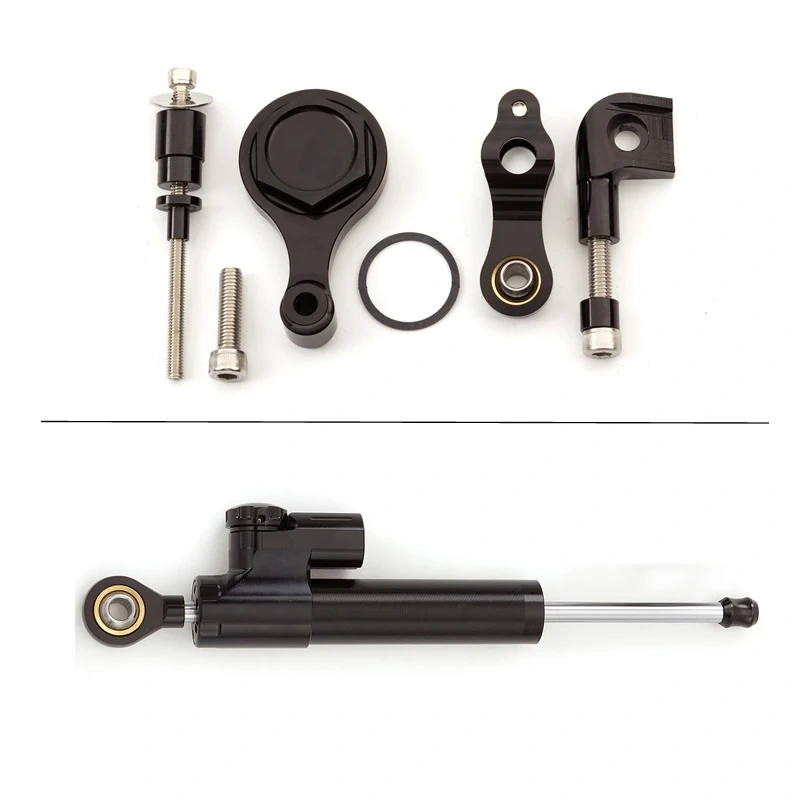 Steering Damper Stabilizer Mounting Bracket Support Kit For Yamaha YZF R6 YZFR6 YZF-R6 2006-2020 2019 2018 2017 2016 2015 2014