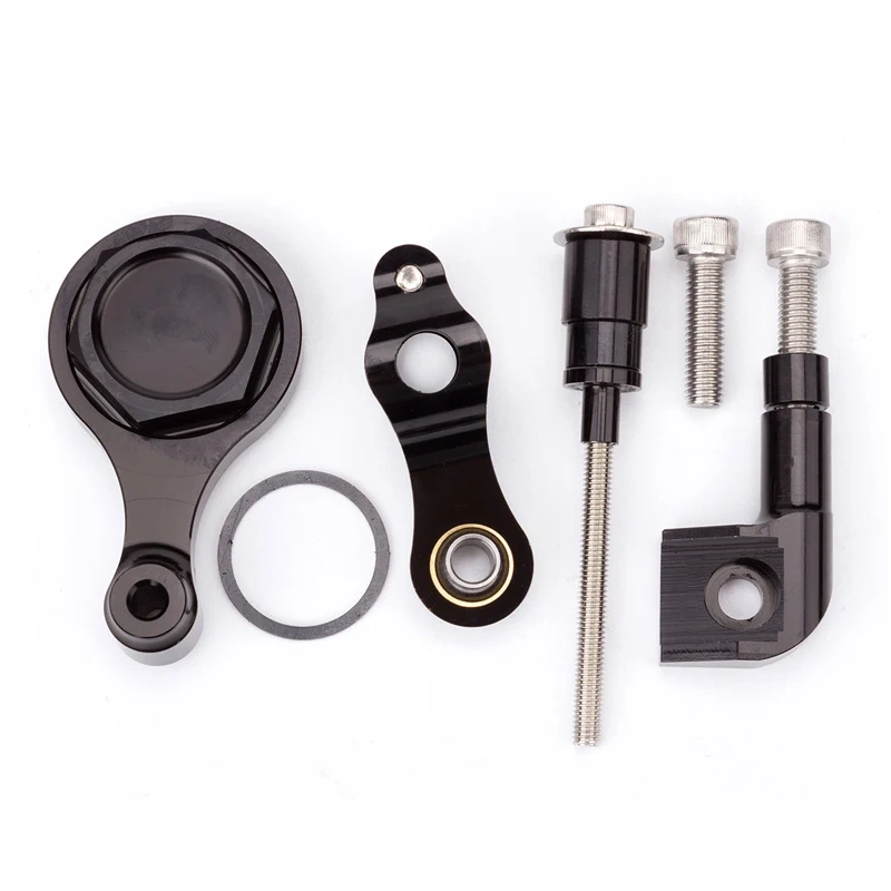 Carbon Steering Damper Stabilizer Motorcycle For YAMAHA YZF R1 02-16 YZF R6 06-20 Directional Dampers Mount Bracket Support Kit