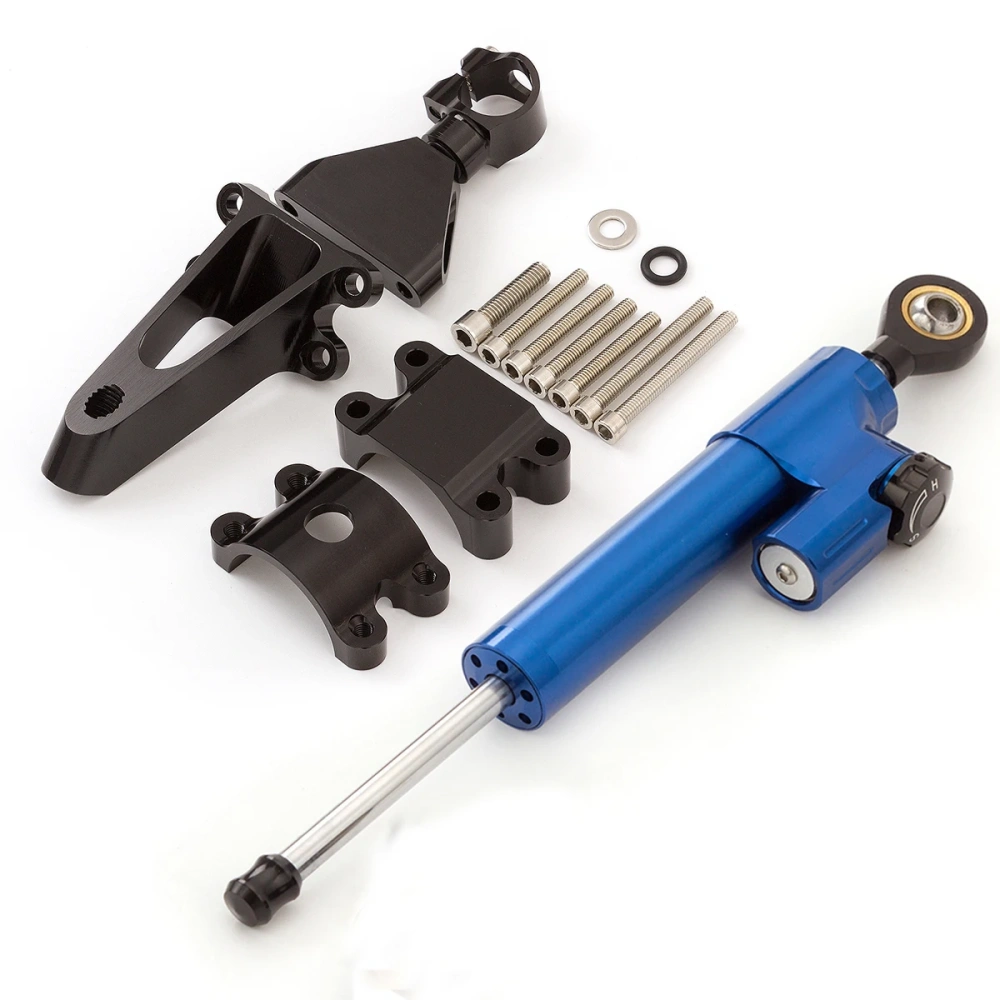 Fiber Carbon Steering Damper Stabilizer Motorcycle For HONDA CBR600 F4i CBR 600 1999-2003 Dampers Mount Bracket Support Kit