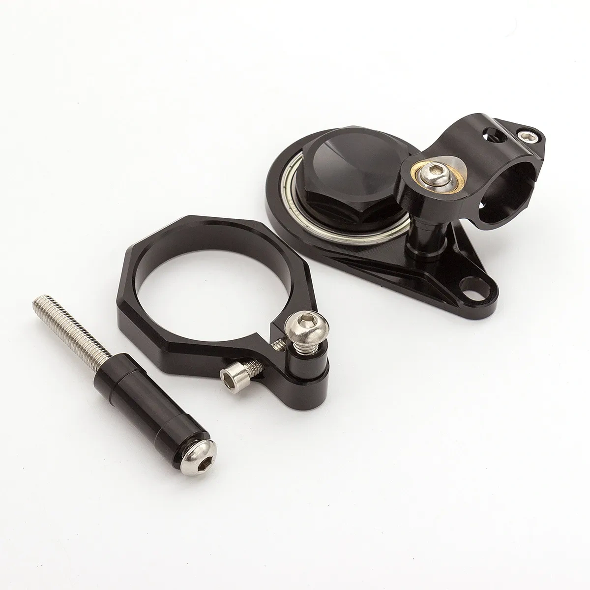 For Suzuki GSXR GSX-R 600 750 K6 K7 K8 K9 CNC Fiber Carbon Steering Damper Bracket Mounting Support Kit GSXR600/750 2006-2010