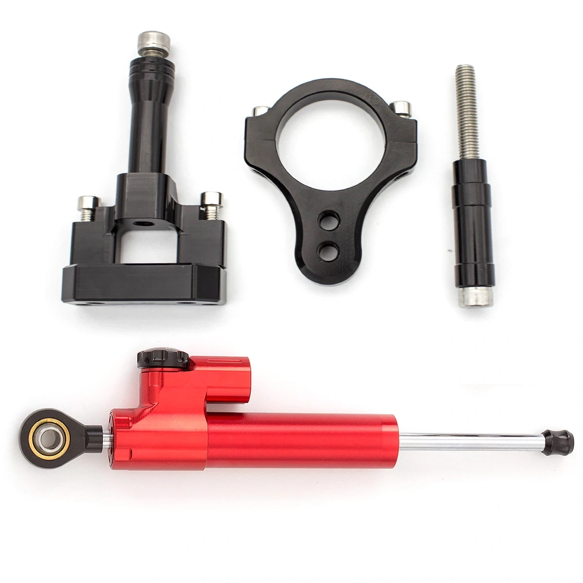 One Set CNC Aluminum Stabilizer Shock Absorber Steering Damper Bracket For Kugoo G-Booster G Booster Off-Road Electric Scooter