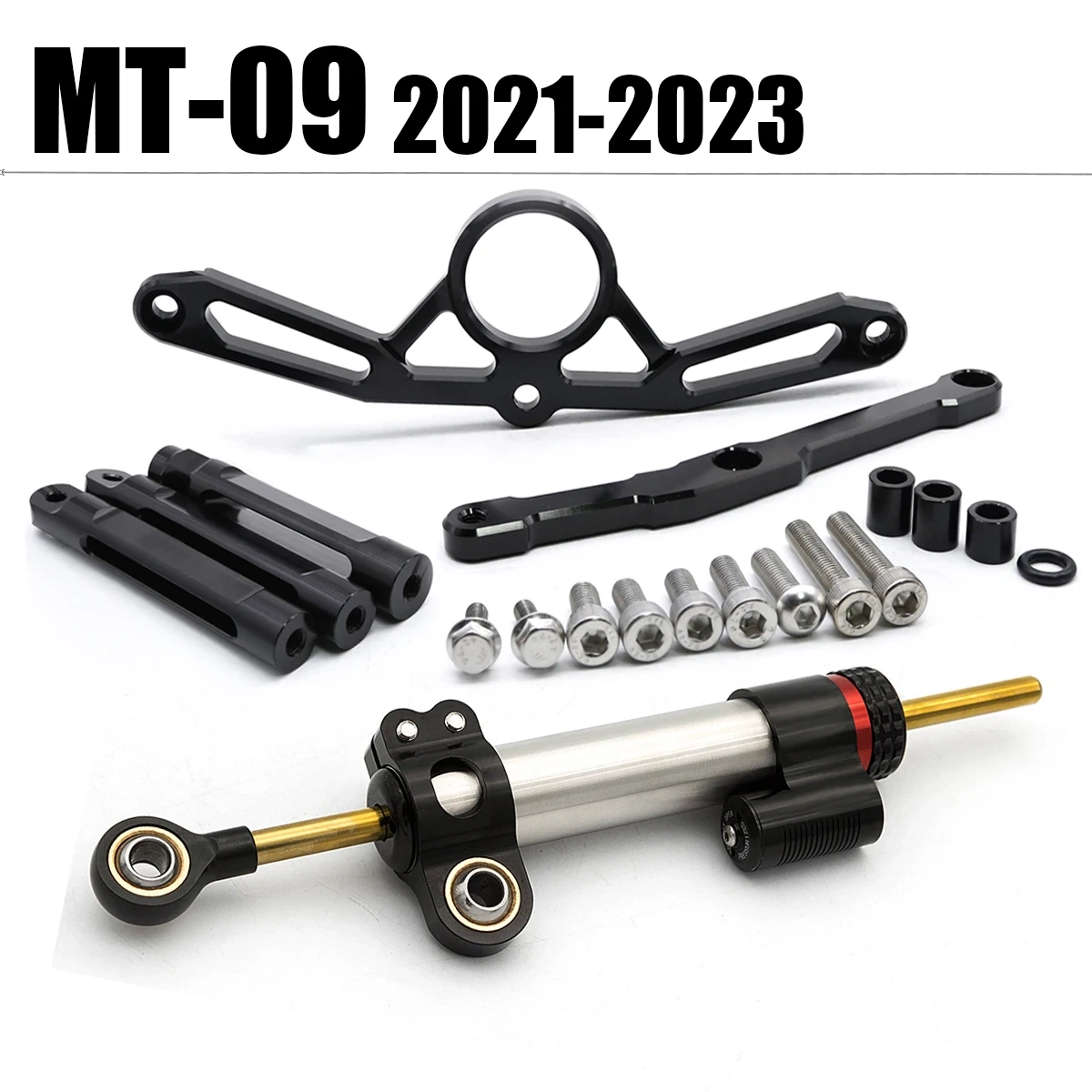 MT-09 CNC Motorcycle Stabilizer Steering Damper Bracket Mounting Kit Support FOR Yamaha MT09 MT 09 2021 2022 2023 Accessories