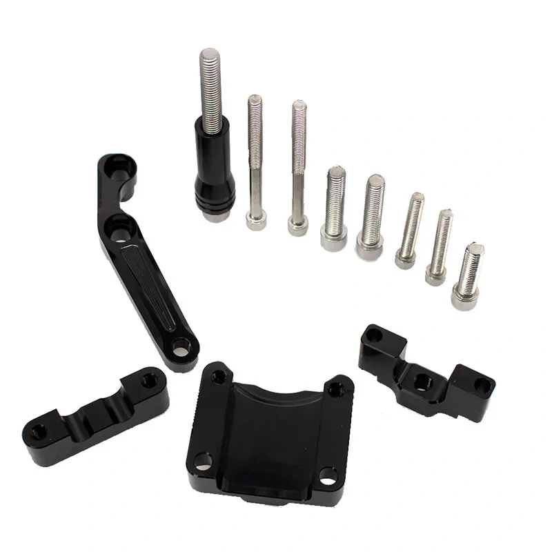 Ninja 300 EX 300 Fiber Carbon Steering Damper Stabilizer Mounting Bracket Kit For Kawasaki EX300 Ninja300 2013-2017 2016 2015