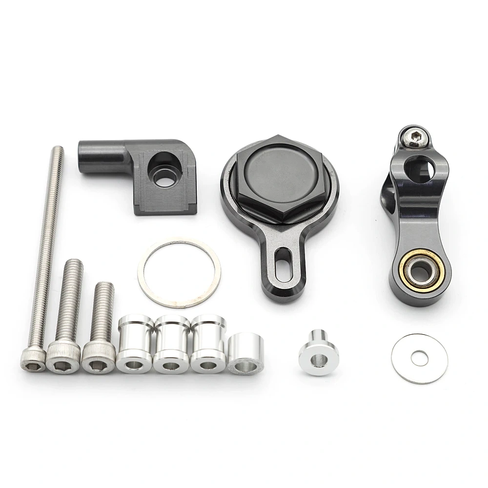 Fiber Carbon Steering Damper Stabilizer Motorcycle For Yamaha YZF R1 YZF-R1 98-2001Dampers Mount Bracket Support Kit Accessories